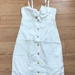 Red Carter  Knotted Button Front Dress White New With Tags Photo 2