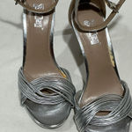Brash Woman’s Silver Open Toe Strappy High Heel Dress Shoe 6.5 Photo 0