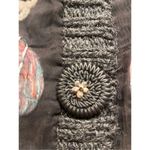 Alberto Makali cardigan sweater embellished front w/ sheer overlay sz Medium Photo 3