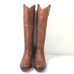 Frye  Melissa Button Leather Womens Tall Riding Boot, Cognac, size 6 B Photo 3