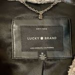 Lucky Brand  Grey Teddy Sherpa faux fur Long Peacoat jacket M Photo 2