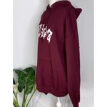 Jerzees “Hairdresser” Graphic Logo Fleece Maroon Hoodie Kangaroo Pocket Hoodie XL Photo 2