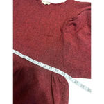 Prómesa Promesa Dress Size Large Red Baby Doll Loose Puff Sleeve Short Knee Length Lined Photo 5