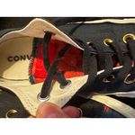 Converse  All Star Low Top Floral‎ Print Sneakers Black Gold Eyelets Photo 1