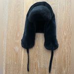 Women's Black Winter Hat with Ear Flaps Photo 1