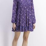 Free People These Dreams Babydoll Swing Long Sleeve Boho Mini Dress Size M. B-4 Photo 1