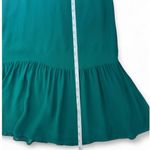 Reformation  Emersyn Dress Emerald Green Midi Ruffle Hem Sweetheart Size 0 Photo 8
