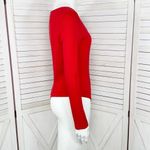 PINK - Victoria's Secret Pink by Victoria’s Secret Ribbed Henley Bodysuit Red Medium Long Sleeve Thong Photo 3