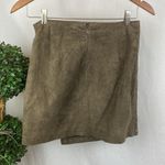 Forever 21  Brown Suede Leather Rivet Trim Mini Skirt S Photo 1