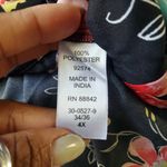 Woman Within  Sleeveless Floral Button Down Shirt Top 4X Photo 6