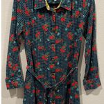 Matilda Jane Fa La La Gingham Floral Shirt Mini Dress Photo 2