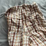 Petal and Pup  Brown Plaid Wide Leg Linen Pants. size small Photo 13