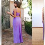 Show Me Your Mumu  Maxi Slip Skirt In Violet Luxe Satin XS NWT Photo 2