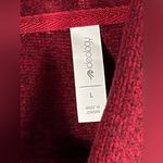 Ideology Women's Cowl Neck Pullover Long Sleeve Red Black Shirt Sweater Sz L Photo 7