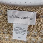 Soft Surroundings  XS String Knit Long Sleeved Tunic or Mini Dress in Beige Photo 6