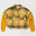 BDG Urban Outfitters  Caleb Sporty Plaid Flannel Shirt Size Small NWT Grunge 90s Photo 5