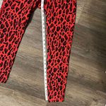 MICHI High Rise Red & Black Leopard Animal Print Verve Leggings Medium Photo 9