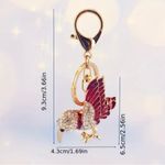 Crystal Red Bird Bag Charm/Keychain New With Tags Photo 4