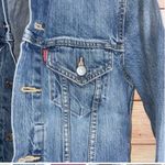 Levi's Jeans Jacket & Coat women’s denim size X-Small tucker blue cuff … Photo 4