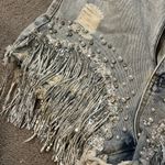 Blue Blush Blue B Denim Sequin & Pearl Shorts Photo 3