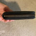 Gucci Authentic  Guccissima GG logo leather Zippy long wallet black silver Photo 5