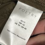 Poetry  Pants Womens 10 Brown Corduroy Tapered Leg Cotton Pockets Photo 4