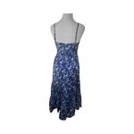FORE Woman’s Small Blue Tiered Floral Boho Cut Out maxi Dress‎ Photo 3