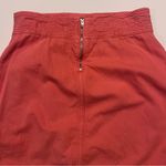 Anthropologie Utility Cargo Front Pocket Cotton Linen Blend Mini Skirt Size 4 Photo 7