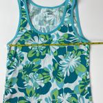 New York And Company  Blue Tropical Vibes Tank Size M Photo 2