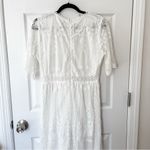 Elegant White Lace Maxi Dress Size M Photo 2