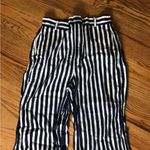 ZARA  Blue/White Striped Wide Leg Pants Photo 6