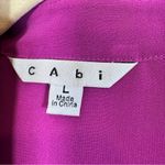 CAbi Purple Sheer Long Sleeve Button Down Shirt Womens L Classic Preppy Parisian Photo 9