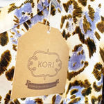 Kori  Leopard Print Cutout‎ Tunic Large New Photo 4