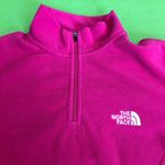  TKA 100 Pink 1/4 zip pullover The North Face Hot Pink Bright Photo 6