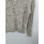 Lucky Brand Oatmeal Knit Ribbed HemPullover Sweater Fisherman Women's XS Photo 1