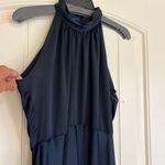 BHLDN Anthropologie Cortland High-Neck Navy Formal Gown Dress US 12 Photo 12