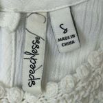 Speechless  Women's White Short Cold Shoulder Dress Crochet Detail Size S Boho Photo 4