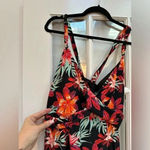Jaclyn Smith  Women's Tropical Floral Beach Plus Size Swimsuit 22W One Piece Photo 2