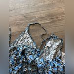 Topshop Blue and White Floral Jumpsuit Photo 14