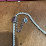 Juicy Couture  Pam Gela Pearl and Silver Angel Wing Charm Necklace Photo 5