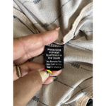 Flower & Feather Tan/Black Arrows Zip Cap Sleeve Blouse Size 2XL Faux Pockets‎ Black Photo 5