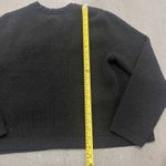 H & M Women's Black Knit Tweed Cardigan Jacket Gold Button Trim Size XL Photo 4