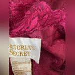 Victoria's Secret Vintage  Burgundy Satin Lace Slip Lingerie, Size Petite Small Photo 3