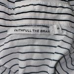 Faithfull the Brand Striped Lace Up V-neck Tunic Shirtdress Photo 3