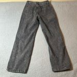 SheIn Jeans Womens M Black Distressed Straight Leg High Rise Wide Leg Jeans Photo 1