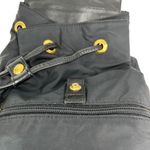 Moschino  Mini Black Nylon Leather Trim Backpack Gold-tone Logo Photo 10