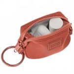 Dagne Dover  Hunter Mini Coin Pouch Limited Edition Ruhbarb Red Keychain NWT Photo 1