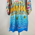 Johnny Was NWOT  Mixi Short Kaftan Fish Kimono Multicolor Dress Size S/M Photo 6