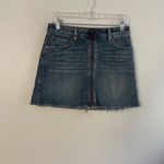 We The Free zip up denim mini skirt Size 26 Photo 2