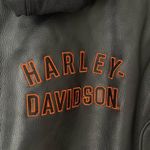 Harley Davidson 3 in 1 leather motorcycle jacket large NWT women's Black Photo 8